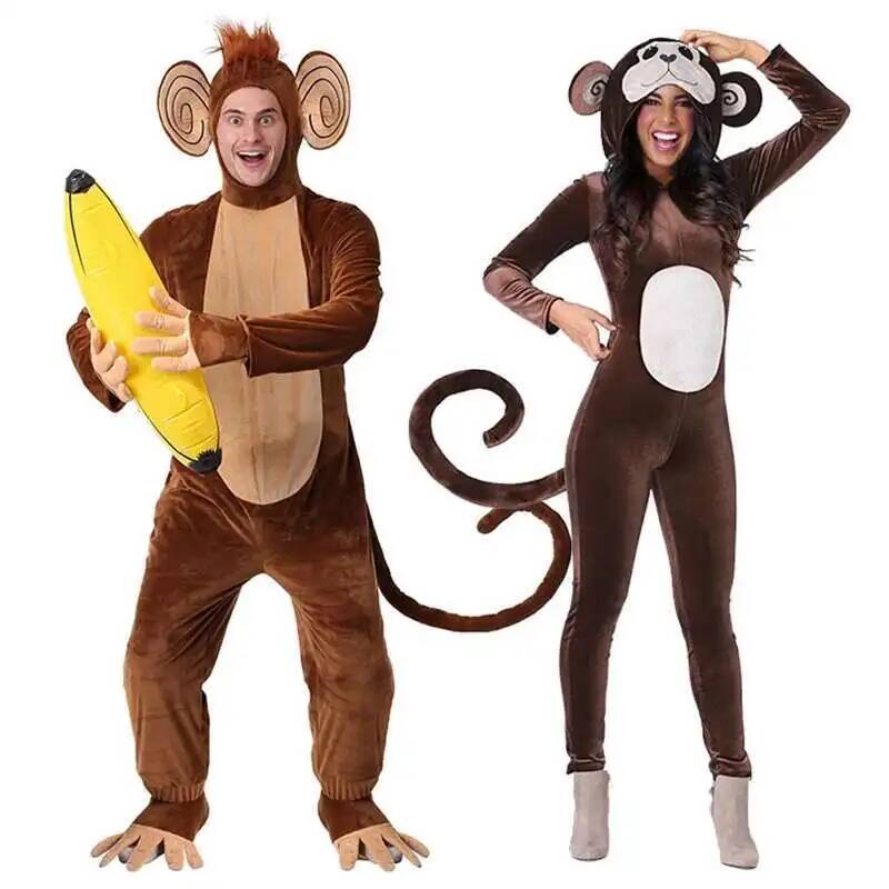 New Brown Monkey Onesie Pajama - đánh giá và giá Anime Cosplay Jumpsuit